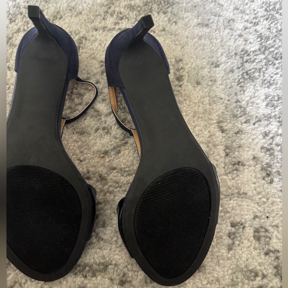 NY & Company Navy Strappy High Heel Sandal Size: 9 worn 1x - Picture 5 of 6